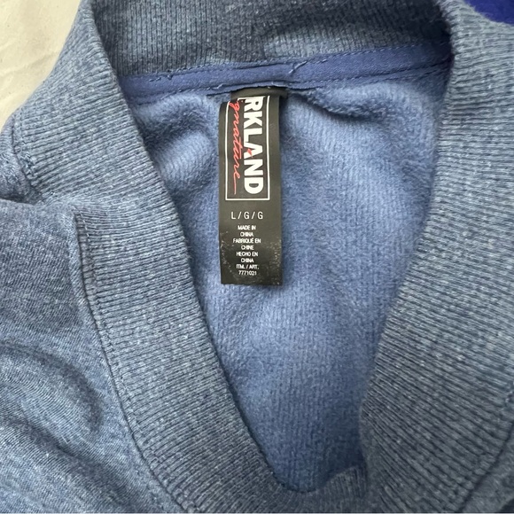 KIRKLAND Men's Blue Sweater with Pockets Size L - Picture 8 of 8